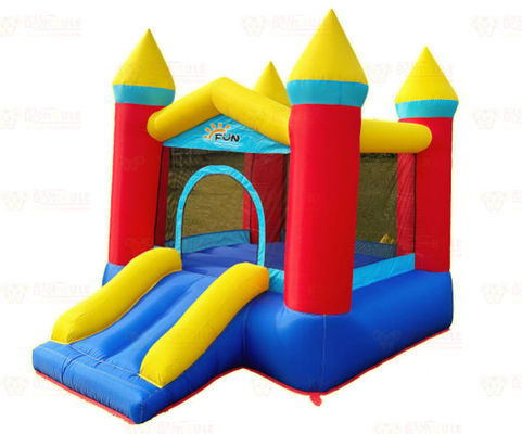 Polyester Oxford opblaasbare glijbaan en trampoline voor kinderen